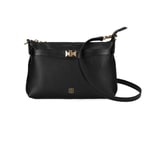 Akele Siyah Kadın Deri Postacı Çantası