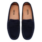 Akira Lacivert Erkek Süet Deri Loafer