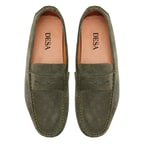 Akira Yeşil Erkek Süet Deri Loafer
