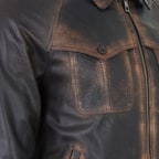 Akon Kahve Erkek Vintage Deri Mont