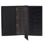 Alameda Mat Kroko Baskılı Deri Pasaportluk