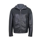 Alanzo Gri Erkek Çift Taraflı Bomber Deri Ceket