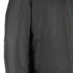 Alanzo Siyah Erkek Çift Taraflı Deri Bomber Ceket