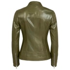 Alda Kadın Gömlek Yakalı Deri Ceket