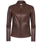 Alda Kadın Gömlek Yakalı Deri Ceket