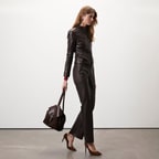 Alenna Kahve Kadın Deri Ceket