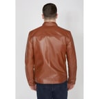 Aleron Erkek Çift Taraflı Deri Mont