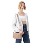 Alette Beyaz Kadın Çift Taraflı Bomber Deri Ceket