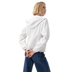 Alette Beyaz Kadın Çift Taraflı Bomber Deri Ceket