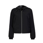 Alette Siyah Kadın Çift Taraflı Bomber Deri Ceket