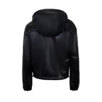 Alette Siyah Kadın Çift Taraflı Bomber Deri Ceket