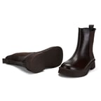 Alexis Kahve Kadın Lastikli Deri Chelsea Bot