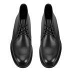 Aliah Siyah Erkek Deri Bağcıklı Bot