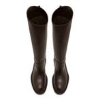 Alice Kahve Kadın Deri Çizme