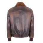 Alijha Gri Erkek Deri Mont