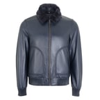 Alijha Gri Erkek Deri Mont