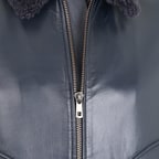 Alijha Gri Erkek Deri Mont