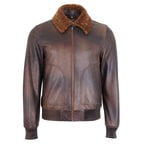 Alijha Gri Erkek Deri Mont