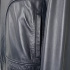 Alijha Gri Erkek Deri Mont