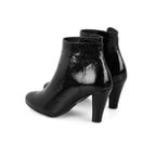 Aliza Siyah Kadın DesaComfort Fermuarlı Topuklu Deri Bot