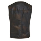 Allan Kahve Erkek Vintage Deri Yelek