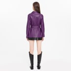 Aloha Mor Kadın Deri Ceket