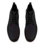 Amelas Siyah Erkek Deri Bot