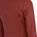 Amelia Kırmızı Kadın Biker Deri Ceket