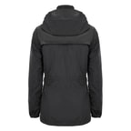 Amoura Siyah Kadın Kapişonlu Su İtici Yağmurluk