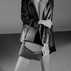 Anastacia Gri Kadın Deri Omuz Çantası