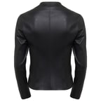 Anila Kadın Deri Streç Biker Mont