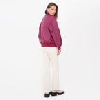 Anna Mor Kadın Çift Taraflı Deri Bomber Ceket 