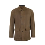 Anoki Haki Erkek Çift Taraflı Süet Deri Mont