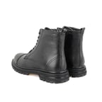 Antonio Siyah Erkek Fermuarlı Deri Bot