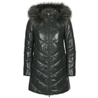 Aoibhinn Kadın Şişme Deri Mont