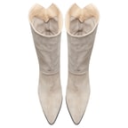 Aquarius Gri Kadın Süet Bot