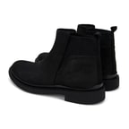 Arella Siyah Erkek Nubuk Deri Bot