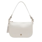 Ariana Beyaz Kadın Deri Omuz Çantası