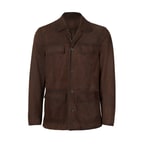 Arnie Kahve Erkek Süet Deri Ceket