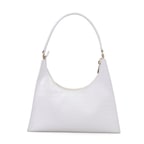 Aspen Beyaz Kadın Kroko Baskılı Deri Omuz Çantası