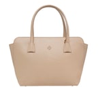 Audra Bej Kadın Deri El Çantası