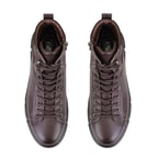 Axel Kahve Erkek Fermuarlı Deri Bot