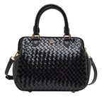 Azalea Siyah Kadın Örgü Deri El Çantası