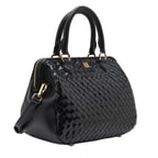 Azalea Siyah Kadın Örgü Deri El Çantası
