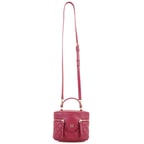 Azelie Bordo Kadın Kapitone Deri El Çantası