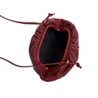 Azure Kadın Omuz Askılı Örgü Deri Clutch