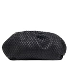 Azure Kadın Omuz Askılı Örgü Deri Clutch