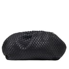 Azure Kadın Omuz Askılı Örgü Deri Clutch