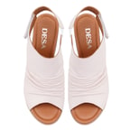 Baily Pudra Kadın Topuklu Deri Sandalet