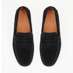 Barnat Siyah Erkek Süet Deri Loafer